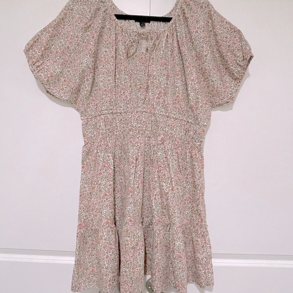 J.Crew cinched-waist puff sleeve dress in scattered blooms NWOT BK948 - Picture 10 of 10